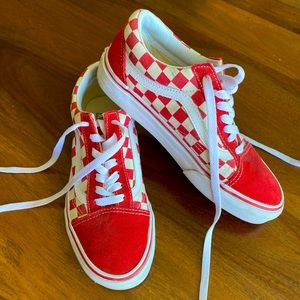 VANS PRIMARY CHECK OLD SKOOL LACE UP SNEAKER